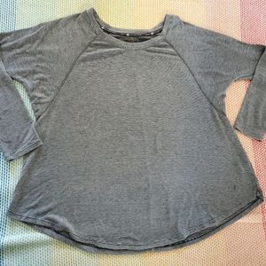 Grey & White Stripped Sweater / Top